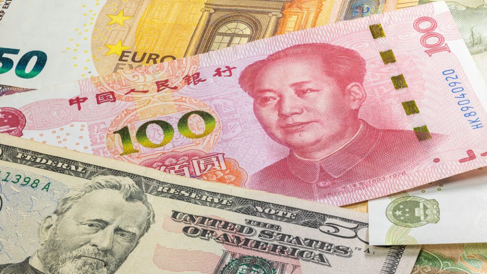 euros dolars yuan